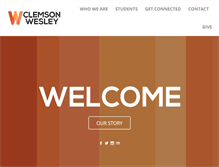 Tablet Screenshot of clemsonwesley.org